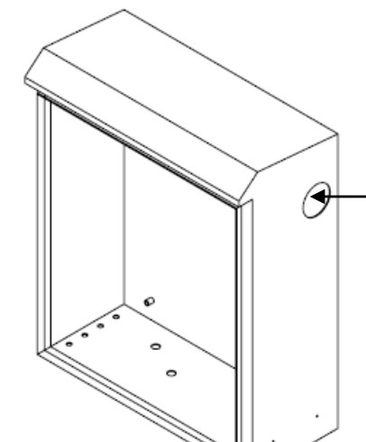 Side knock-out and bottom ports